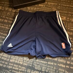 WNBA Women’s Dark Blue Sports Shorts with White Accents